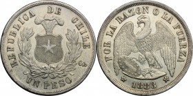 Cile. Peso 1883