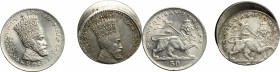 Ethiopia.  Haile Selassie I (1930-1974). Lot of 2 coin errors