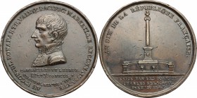 France.  Napoleon I (1804-1814).. Medal A. X (1802) for the erection of Napoleon Column in Marseille