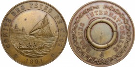 France. Commemorative medal 1891 comittè des fètes de Nice