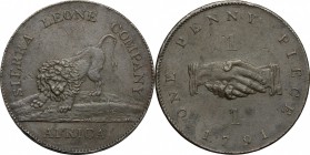 Sierra Leone.  Sierra Leone Company. Penny 1791