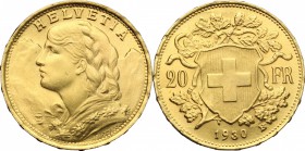 Switzerland.  Confederation. 20 francs 1930