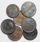 Napoli. Lotto di 7 monete: 10 tornesi 1819, 1825 (2), 1847, 1857, 1859 e 6 tornesi 1801