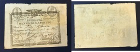 Repubblica Romana - Resti del S. Monte della Pietà e del Banco di S. Spirito (1798). Lotto di due cedole da 60 baiocchi 1798, Brancadori Ballanti e Br...