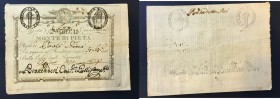 Repubblica Romana - Resti del S. Monte della Pietà e del Banco di S. Spirito (1798). 10 paoli, 1798, Brancadori Galli