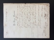 Parma.  Governo Provvisorio (1848). Documento del 12 Maggio 1848 per il Signor Avvocato Luigi Gandolfi