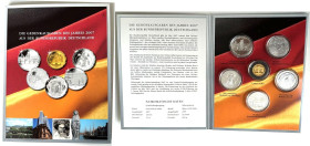 Deutsche Münzen und Medaillen ab 1945, Lots und Sammlungen. Die Gedenkausgaben des Jahres 2007 aus der Bundesrepublik Deutschland. Gold-Gedenkpragung:...