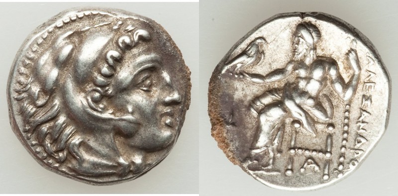 MACEDONIAN KINGDOM. Alexander III the Great (336-323 BC). AR drachm (15mm, 4.25 ...