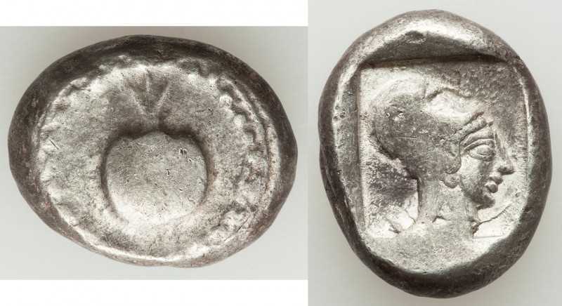 PAMPHYLIA. Side. Ca. 5th century BC. AR stater (18mm, 10.81 gm, 9h). About VF. C...