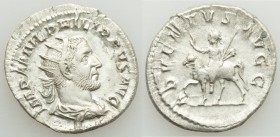 Philip I (AD 244-249). AR antoninianus (22mm, 4.34 gm, 11h). VF. Rome, AD 244-247. IMP M IVL PHILIPPVS AVG, radiate, draped and cuirassed bust of Phil...
