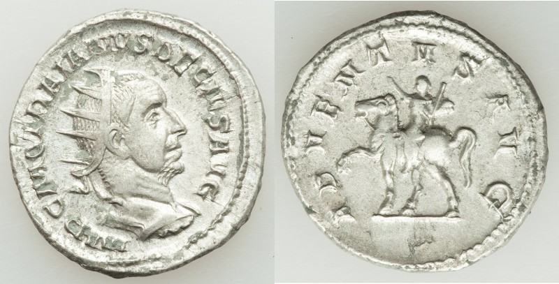 Trajan Decius (AD 249-251). AR antoninianus (21mm, 4.13 gm, 7h). XF. Rome. IMP C...