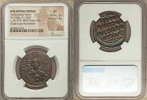 Anonymous. Class A3. Time of Basil II and Constantine VIII (AD 1020-1028). AE follis (27mm, 11.23 gm, 5h). NGC XF 4/5 - 5/5. Constantinople. +EMMA-NOV...