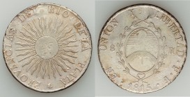 Republic 8 Reales 1815 PTS-F VF, Potosi mint, KM14. 38mm. Weakly struck centers. 

HID09801242017