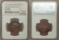 Bavaria. Ludwig III copper Proof Pattern 2 Mark PR63 Red and Brown NGC, Munich mint, KMX-M1a, Schaaf-51/G1. Karl Goetz Issue.

HID09801242017