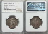 Prussia. Wilhelm II 2 Mark 1888-A AU58 NGC, Berlin mint, KM511, J-100. One year type with.

HID09801242017