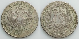 Geneva. Canton Taler 1722 VF, KM69. 40mm. 27.14gm. Two year type with light adjustments near date. Weakly struck in center. From the Allen Moretti Swi...