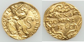 Zurich. Canton gold 1/4 Ducat 1767 AU (bent), KM138, HMZ-2-1163gg. 14.6mm. 0.83gm. From the Allen Moretti Swiss Collection

HID09801242017