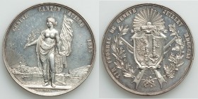 Geneva. City silver "Federal Shooting Festival" Medal 1851 XF, Richter-572b, Martin-282. Mintage 1,274. 38mm. 24.15gm. By Dorciere for the Geneva fede...