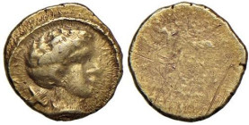 ETRURIA Populonia - 10 Assi (Circa 300-250 a.C.) Testa maschile a d. - R/ Liscio - EC Group IX, Series 31, 407-10 (O4); HN Italy 136 AU (g 0,55) Ex Tr...