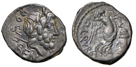 Rubria - L. Rubrius Dossenus - Quinario (87 a.C.) Testa laureata di Nettuno a d. - R/ La Vittoria andante a d. - B. 4; Cr. 348/4 AG (g 1,87)

Status...