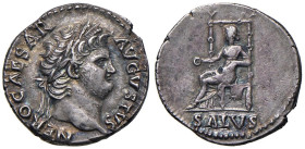 Nerone (54-68) Denario - Testa laureata a d. - R/ La Salute seduta a s. - RIC 60 AG (g 3,27) Bella patina

Status: SPL