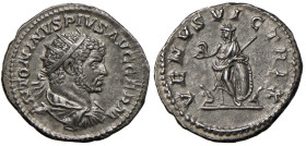 Caracalla (211-217) Antoniniano - Busto radiato a d. - R/ Venere stante a s. - RIC 311a AG (g 5,06) Patina scura

Status: SPL