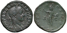 Alessandro Severo (222-235) Sesterzio - Busto laureato a d. - R/ Il Sole stante a s. - RIC 513 AE (g 21,90)

Status: BB
