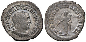 Balbino (238) Denario - Busto laureato a d. - R/ La Provvidenza stante a s. - RIC 7 AG (g 3,28) Bella patina iridescente

Status: BB+