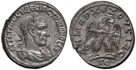 Traiano Decio (249-251) Tetradramma di Antiochia in Siria - Testa laureata a d. - R/ Aquila stante a d. - Prieur 582 MI (g 12,37)

Status: SPL