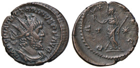 Vittorino (268-270) Antoniniano (Colonia) Busto radiato a d. - R/ La Pace stante a s. - RIC 531 AE (g 3,20)

Status: SPL