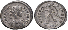 Probo (276-282) Antoniniano - Busto radiato a d. - R/ La vittoria andante a s. - RIC 213 MI (g 3,57) Buona argentatura

Status: SPL