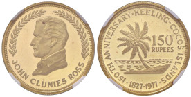 AUSTRALIA Isole Cocos 150 Rupees 1971 - KM 10 AU (g 10,37) In slab NGC PF 67 ULTRA CAMEO .916 FINENESS cod. 6633940-01

Status: PF 67 Ultra Cameo