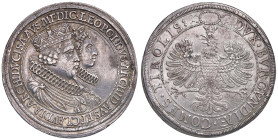 AUSTRIA Tirolo - Leopoldo V (1619-1636) Doppio tallero s.d. (1626) - Dav. 3331 AG (g 57,01) Colpetti al bordo. Graffietti al D/

Status: BB+