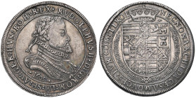 AUSTRIA Rodolfo II (1576-1612) Tallero 1605 Hall - KM 37.2; Dav. 3005b AG (g 28,49) Bella patina da antica collezione

Status: BB-qSPL