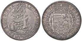 AUSTRIA Leopoldo (1657-1705) Tallero 1695 IAK - KM 1303.4; Dav. 3245 AG (g 28,25) Bella patina su fondi ancora lucenti

Status: SPL