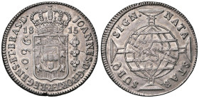 BRASILE Joao VI (1799-1816) 960 Reis 1815 - KM 307 AG (g 26,89) Piccolo difetto di tondello al bordo, screpolatura al D/

Status: SPL+