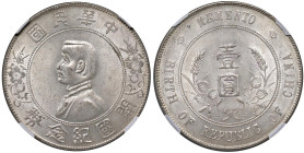 CINA Dollaro (1927) Memento Six pointed stars - KM Y318; L&M 49 AG In slab NGC MS 62 cod. 8237876-007

Status: MS 62