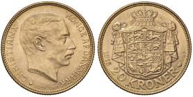 DANIMARCA Christian X (1912-1947) 20 Kroner 1915 VBP - KM 817; Fr. 299 AU (g 8,99)

Status: SPL+