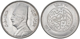 EGITTO Ahmed Fuad I (1922-1936) 20 Piastres 1352 (1933) - KM 352 AG (27,99)

Status: BB-SPL