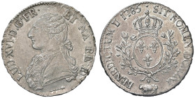FRANCIA Luigi XVI (1774-1793) Ecu 1785 Pau - KM 572; Gad 356a AG (g 29,26) Fondi lucenti

Status: SPL+