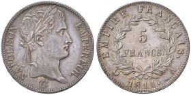 FRANCIA Napoleone (1804-1814) 5 Franchi 1811 A - Gad. 584 AG (g 25,03) Minimi graffietti sul volto ma bell’esemplare con delicata patina

Status: SP...