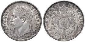 FRANCIA Napoleone III (1852-1870) 2 Franchi 1866 BB - KM 807; Gad. 527 AG (g 9,95)

Status: SPL