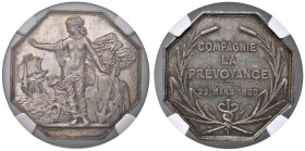 FRANCIA Gettone 1869 Assurances Compagnie La Prévoyance - Gailhouste 690 AG In slab NGC MS 62 cod. 8178324-011

Status: MS 62