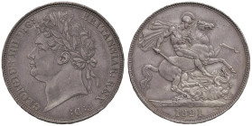 INGHILTERRA Giorgio IV (1820-1830) Corona 1821 SECUNDO - KM 680 AG (g 28,32) Minimi graffietti sul busto. Intensa patina

Status: SPL