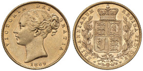 INGHILTERRA Vittoria (1837-1901) Sterlina 1869 (39) - KM 736 AU (g 8,00)

Status: SPL+