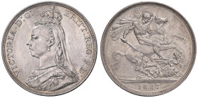 INGHILTERRA VIttoria (1837-1901) Corona 1887 - KM 765 AG (g 28,28) Hairlines di pulizia

Status: SPL+