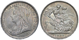 INGHILTERRA Vittoria (1837-1901) Corona 1893 LVI - Dav. 108; Sp. 3937 AG (g 28,36) Bella patina riposata

Status: qFDC/FDC