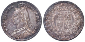 INGHILTERRA Vittoria (1837-1901) Mezza corona 1887 - KM 764 AG Sigillata FDC proof lievi segnetti da Lucio Raponi

Status: FDC