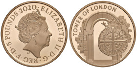 INGHILTERRA Elisabetta II (1952-2022) 5 Sterline 2020 The Royal Mint - KM 1858c AU (g 39,94) In astuccio originale e certificato di garanzia

Status...