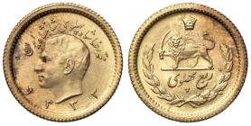 IRAN Mohammad Reza (1941-1979) Quarto di Pahlavi 1333 (1954) - KM 1160; Fr. 103 AU (g 2,00) R

Status: FDC